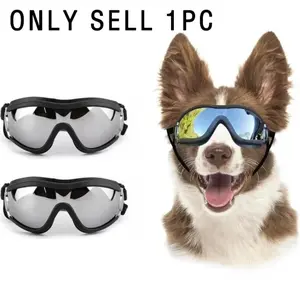 Pet Dog Goggles, UV Protection Sunglasses, Adjustable Strap, Outdoor Adventure Eyewear, Stylish and Durable, Multiple Colors Available, Outside