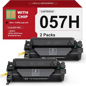 057H High Yield Black Toner  Compatible Replacement for  057H 057 High Capacity Works for  ImageCLASS MF445dw MF448dw MF455dw LBP226dw LBP227dw LBP228dw MF449dw MF445 Printer 2-Pack