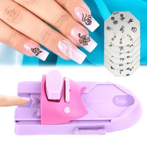 Odorless Nail Art Stamping Machine with Mold - Easy DIY Manicure Tool for Hands, Feet & Nails