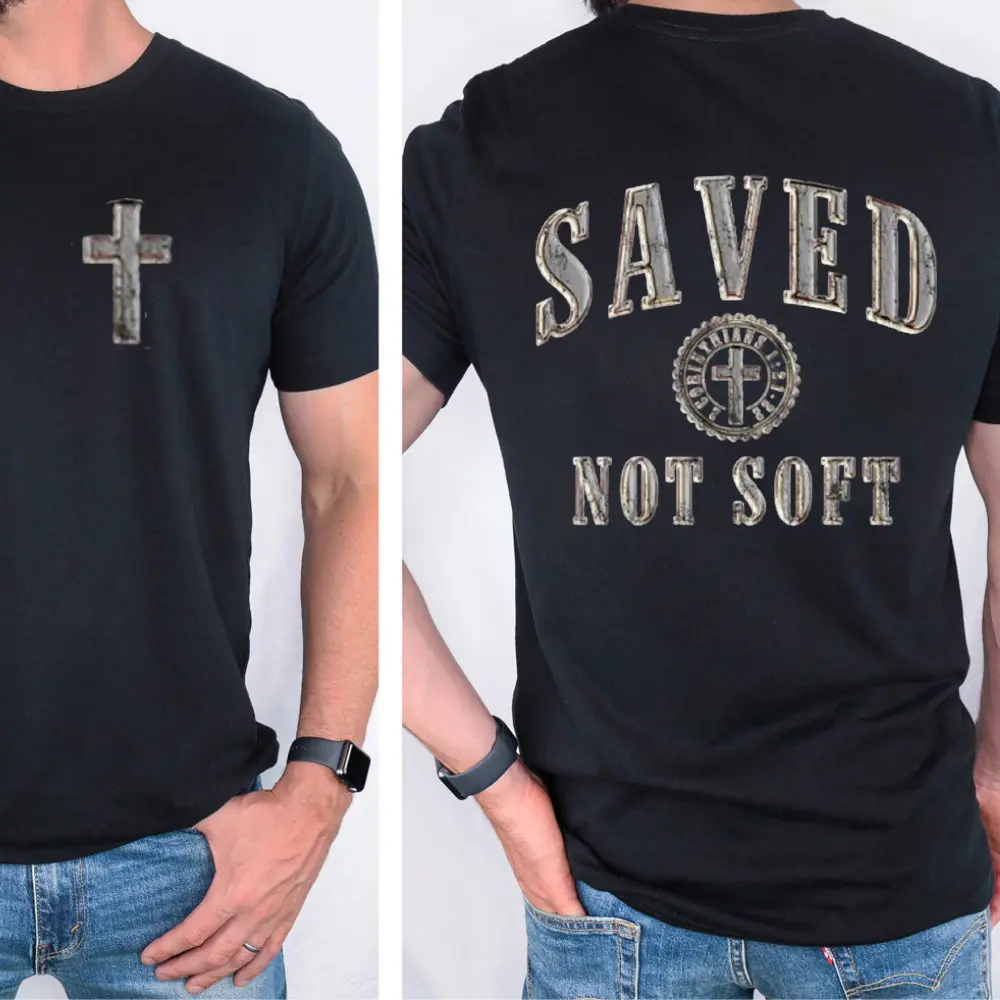 Saved Not Soft Tee Pure Cotton Fabric Casual Streetstyle Crew Neck Short Sleeve T-Shirt Trendy Tops for Women for Men