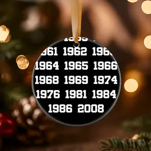 Christmas Ornaments Longest Mlb Game Ever Men Women Adventure Bmo Awesome For Music Fan Family Circle Acrylic New Year Holiday