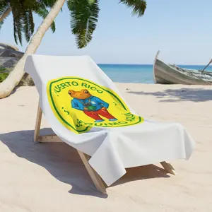 Colorful Puerto Rico Beach Towel, Fun Tropical Towel for Summer, Travel Towel, Beach Accessories, Gifts for Beach Lovers