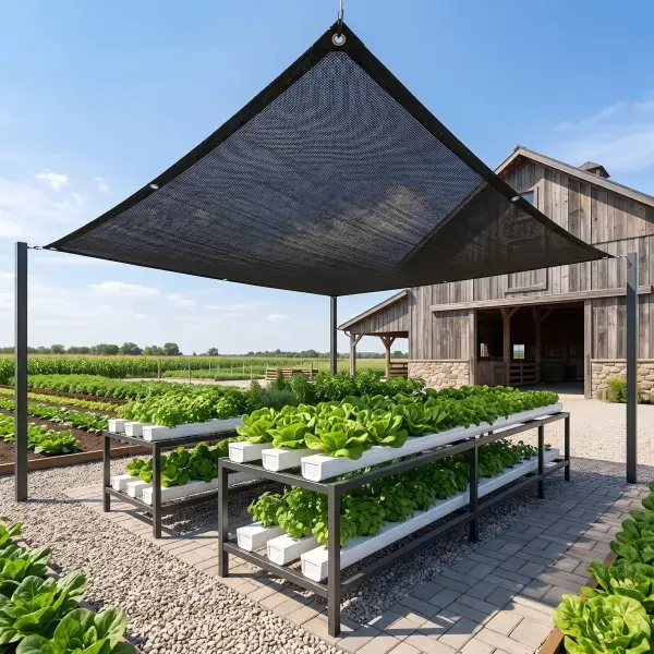 Heavy Duty Garden Shade Net - 10 ft x 13 ft Eco-Friendly Durable Mesh with Grommets/Metal Rings for Rope Attachment, Stable Foldable Canopy for Outdoor Plants, Greenhouses