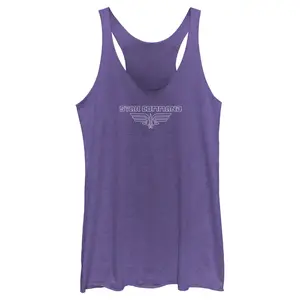 Women's Lightyear Star Command Outline Logo Racerback Tank Top