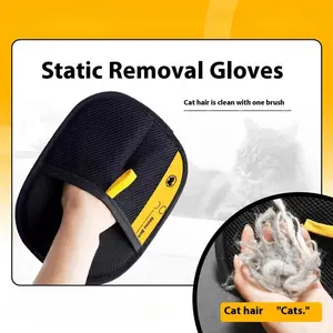 Pet hair remover Electrostatic gloves 2/4/10PCS Double-Sided Grooming Gloves for Pets, Removes Pet Fur Hair for Carpets