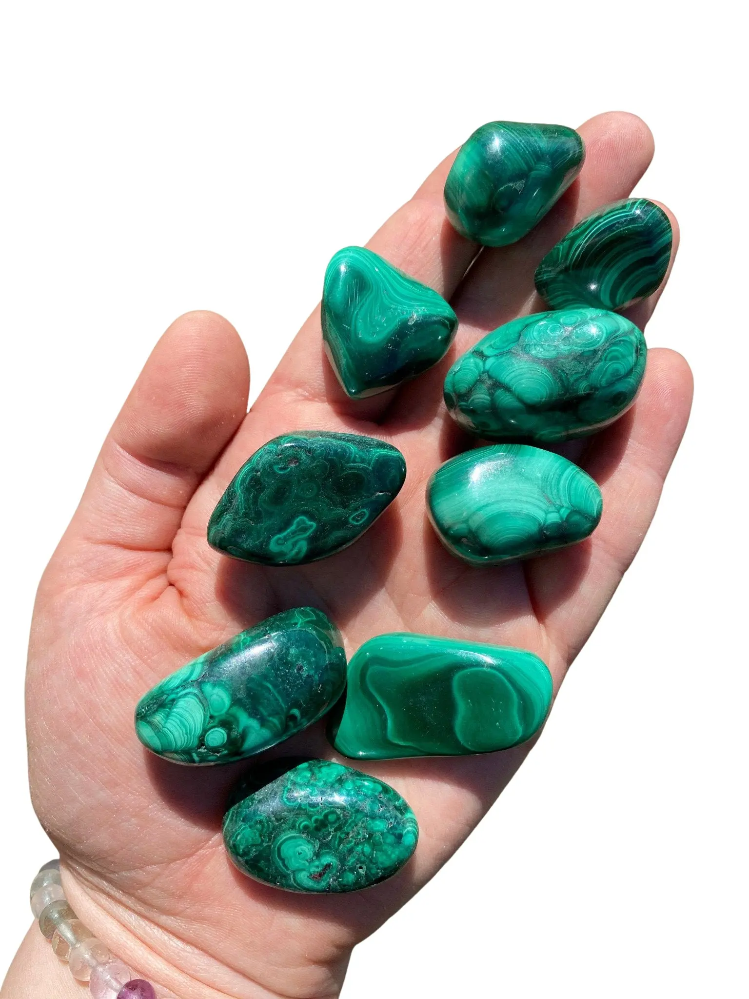Malachite Tumbled Stone - Polished Natural Malachite Crystals And Gemstones