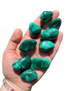 Malachite Tumbled Stone - Polished Natural Malachite Crystals And Gemstones