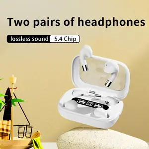 SK29 2 in 1 Mini In-Ear Headphones,Noise Cancelling Wireless Bluetooth Earbuds,Dual-Device Connection, Alternating Power Supply,Couple-Specific Earphones, sport& work 2026