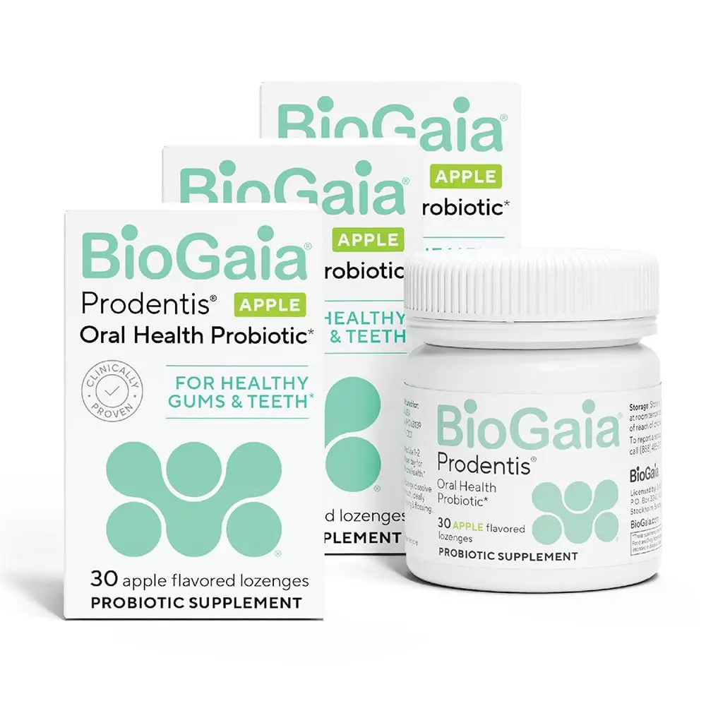 BioGaia Prodentis 3-Pack Oral Probiotic Lozenges for Healthy Gums, Teeth & Fresh Breath