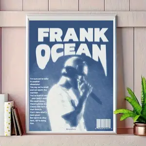 Frank Ocean Poster Print Unframe Ideal Gift for Family and Friends, Perfect for Home