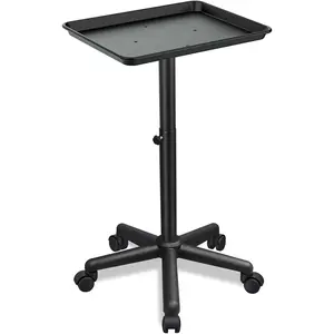 Salon Tray on Wheels, Salon Rolling Tray with Adjustable Height, Hair Stylist Tray, Suitable for Tattoo Tray and Dental Tray