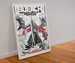 Ichigo Kurosaki – Bleach Thousand-Year Blood War POSTER UNFRAMED |     Anime Wall Art |     Unframed Print Decor Border(Note: Frame shown for display only)
