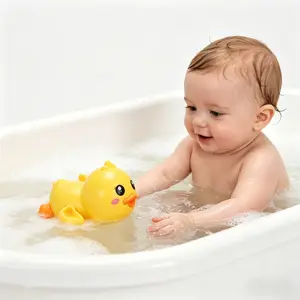 Swimming Duck Bath Toys, Wind Up Floating Duck Water Toy for Bathtub & Pool Play, Baby Bath Toy for Toddlers, Fun Bath Time Toy, Perfect for International Children's Day, Abs Plastic, Bright Colors