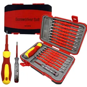 29-in-1 Insulated Magnetic Screwdriver Set, Multipurpose Electrician Screwdriver Kit, Professional Hand Tool Set for Home & Office, Hardware, Screwdriver Bits, Tool Box