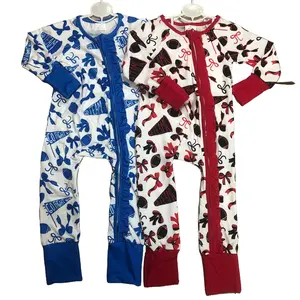 Baby Girl Football Romper Go Team Game Day Zip Romper