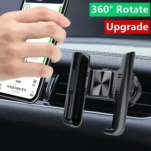 Universal Gravity Car Phone Holder Air Vent Mount, Auto Lock Hands-Free GPS Navigation Stand for All Smartphones