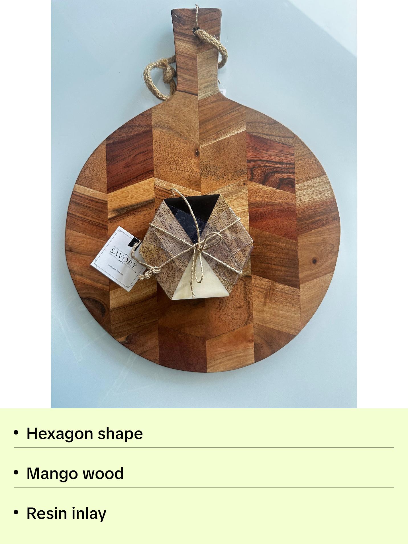 Mango + Hexagon Coasters Set Tableware