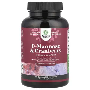 Nature's Craft D-Mannose & Cranberry , 120 Capsules