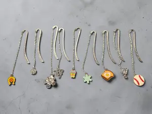 Metal Hook Bookmarks with Charms - Get One for a Particular Book or Choose a Charm