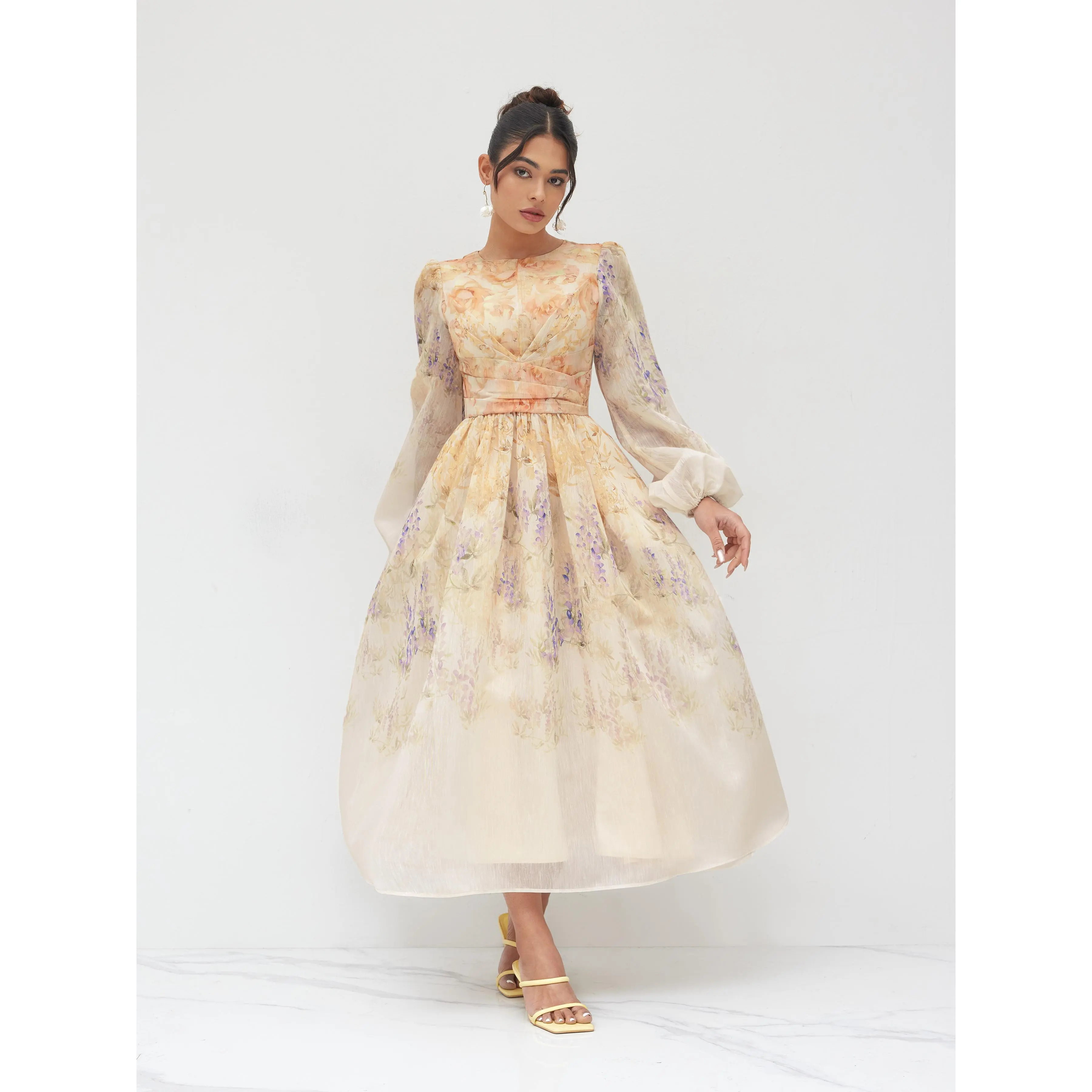 fitted lace wedding dress Cider Season Maxi Dress *75% OFF * FINAL SALE* main image 1