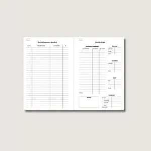 A5 Budget Tracker Insert