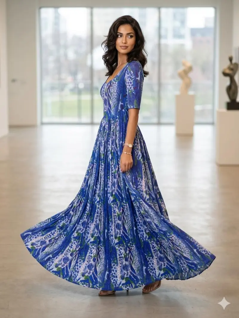 Flower pleated dress - TikTok Shop Flower pleated dress - TikTok Shop