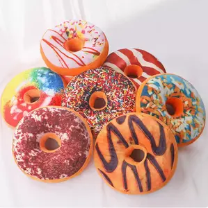 Donut Pillow- Soft 3D Printed Decorative Cushion 14.5inch*14.5inch