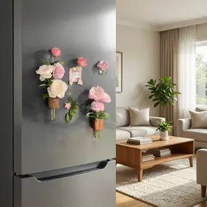 Customizable refrigerator magnets where you can choose designs colors and messages to match your style and preferences exactly