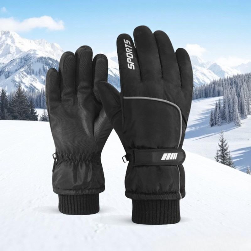 Mens Thermal Winter Gloves Waterproof Insulated Ski Snowboard Gloves Cold Weather Warm Touchscreen Compatible Driving Riding Outdoor Sports Windproof Tactical