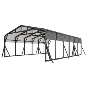 Amerlife Heavy Duty Galvanized Steel Carport (20x30 FT/20x40 FT), All-Weather Metal Car Shelter with Reinforced Frame & Enhanced Base, Ideal for Outdoor Garage or Parking | Mother's Day Gift,summervibes