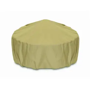 212 MAIN 36 in. PVC Fire Pit Cover - Khaki, UV Protection