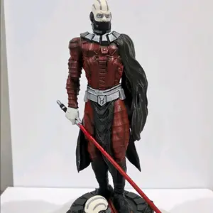 1/6 Scale 3D-Printed Hand-Painted Darth Malak Figurine, 13 inches Tall, interchangeable heads.