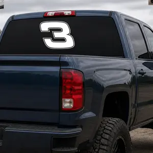 Number 3 Decal - Dale Decal