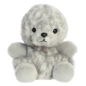 Palm Pals Adorable Marina Harbor Seal 5 inch Gray Mini Soft Plush Collectable Stuffed Animal