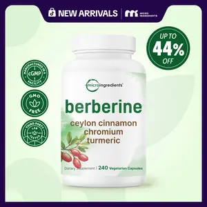 Berberine with Ceylon Cinnamon, Chromium, & Turmeric, 240 Vegetarian Capsules