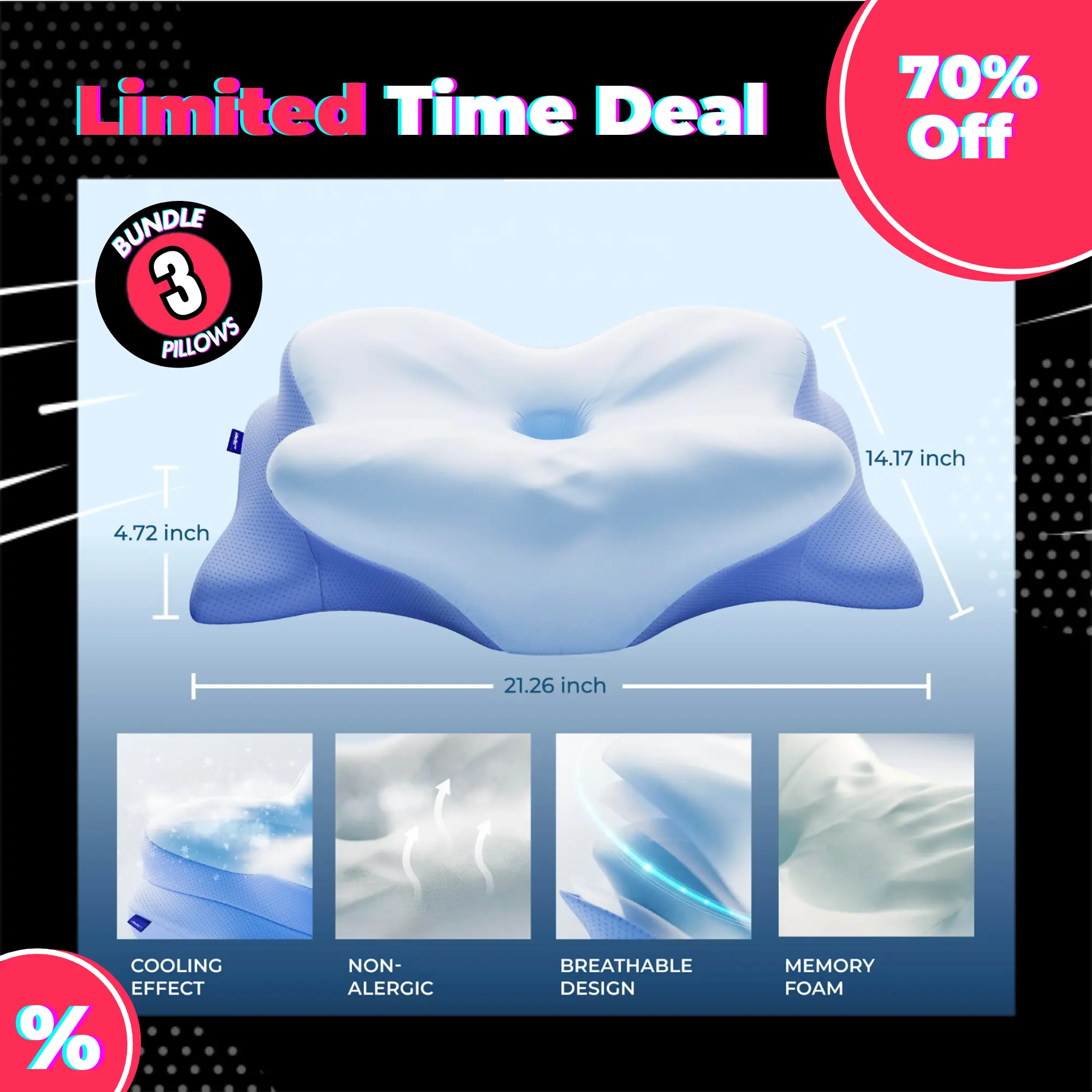 3 Pillow Bundle