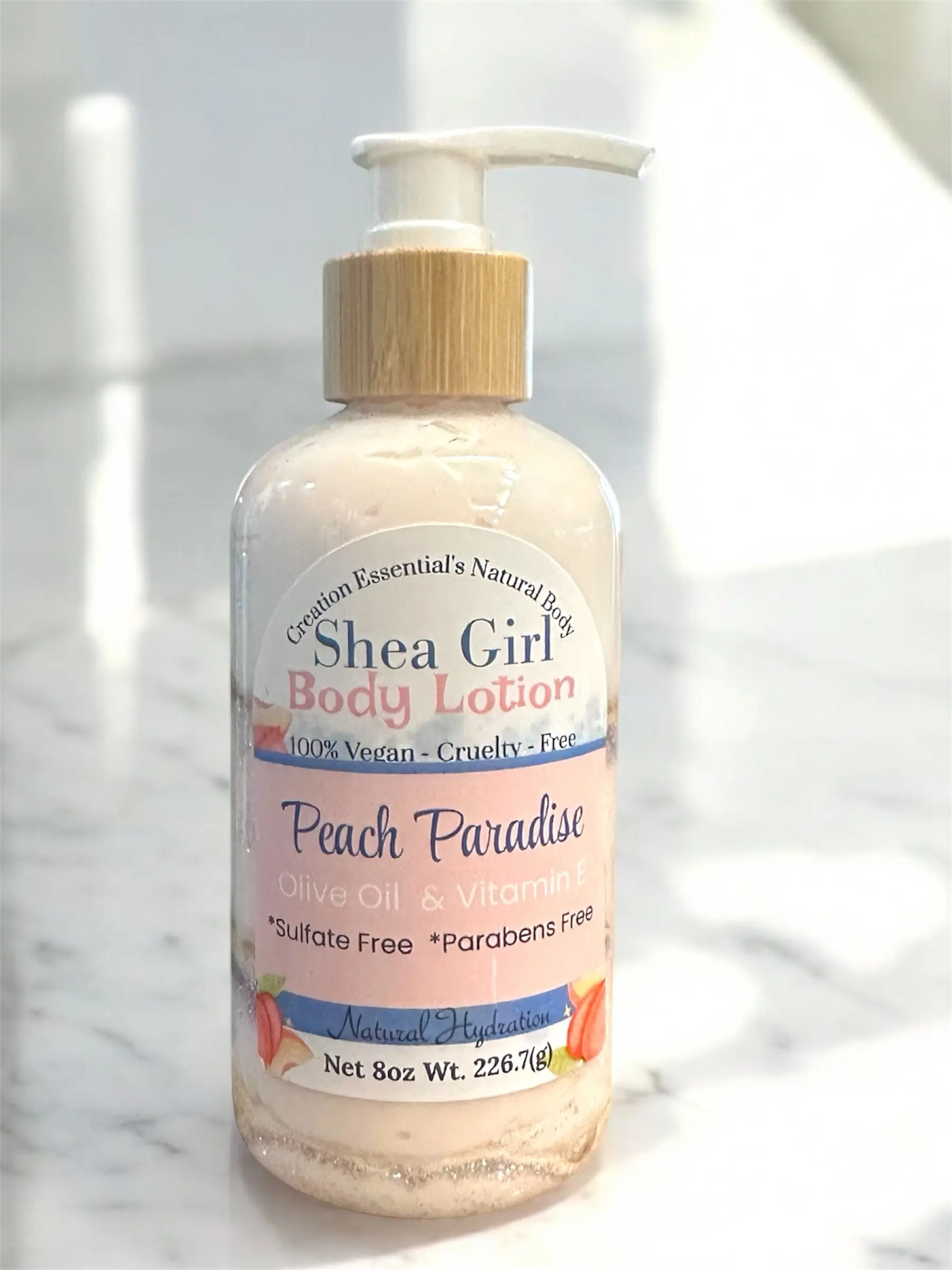 Shea Girl Peach Paradise Body Lotion Moisturizing Scent