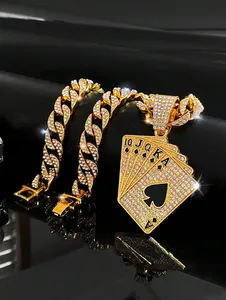 Playing Card Charm Necklace