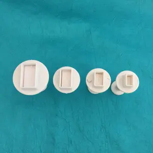 Mini Rectangle Plunger 4 graduated sizes Jewelry Sized polymer clay cutters