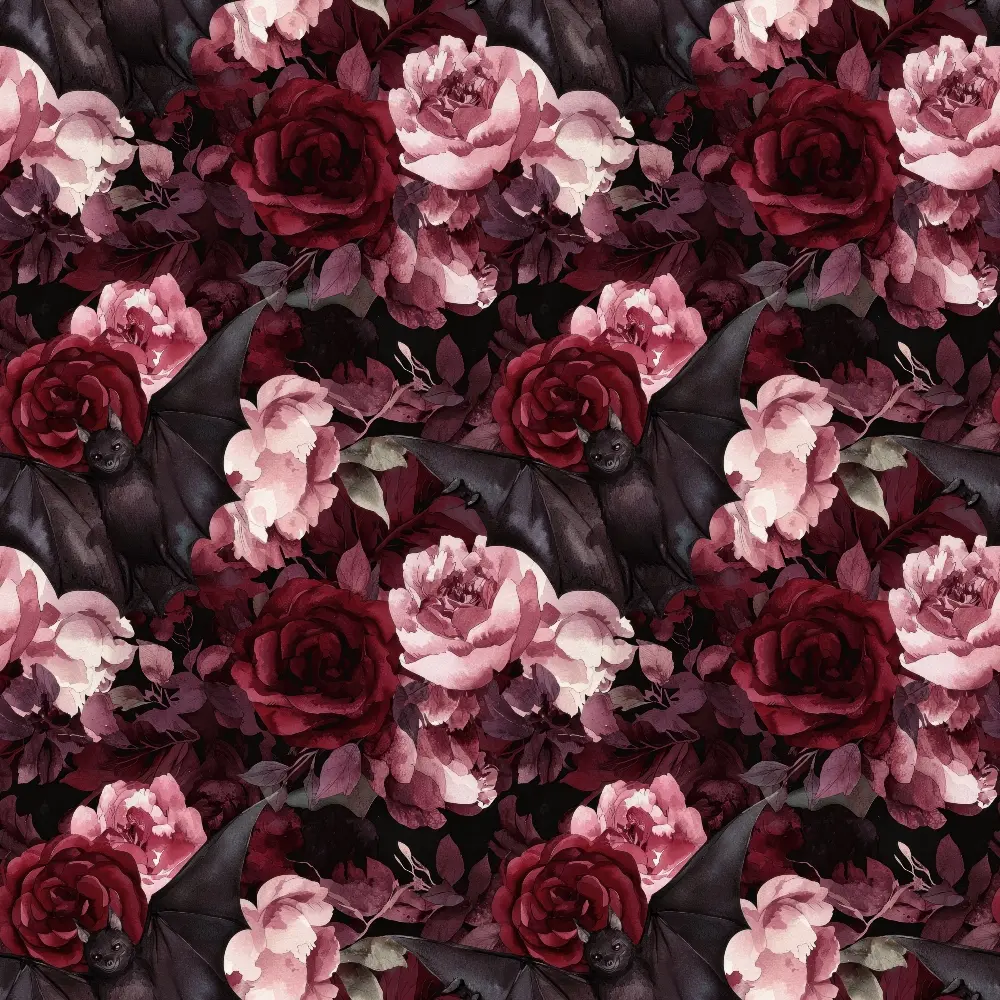 Burgundy in October Pattern 13 Quilting Cotton Fabric