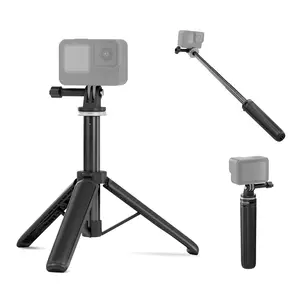 NEEWER BASICS TP46 Tripod Selfie Stick Compatible with DJI Action 4/5/6 Insta360– Lightweight Extendable Stand for Outdoor Sports, Vlog & Daily Recording