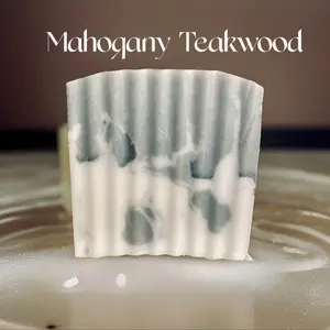 Mahogany Teakwood All Natural Cleansing & Moisturizing Body Soap Body Care Cleanser Glycerin Scent