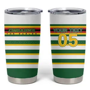 Zimbabwe Rugby Custom Tumbler Cup Sables National Pride