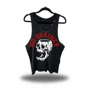 NO BRAINER SCOOP NECK STRINGER TANK TOP