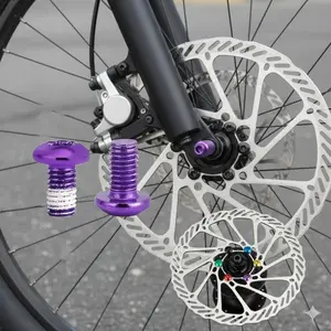 High-Strength T25 Torx Disc Brake Bolts, M5x10mm Anti-Loose Fixing Screws, Wear & Corrosion Resistant Brake Rotor Repair Kit, Universal Disc Brake Upgrade Set for Road MTB Brake Pad Installation & Standardized Mods
