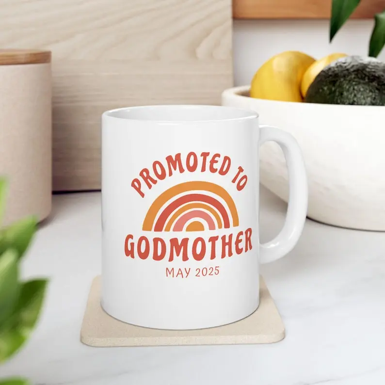 Personalized Godmother Gift Mug, Will You Be My Godmother Mug, Godmother Proposal Gift, Baby Pregnancy Announcement