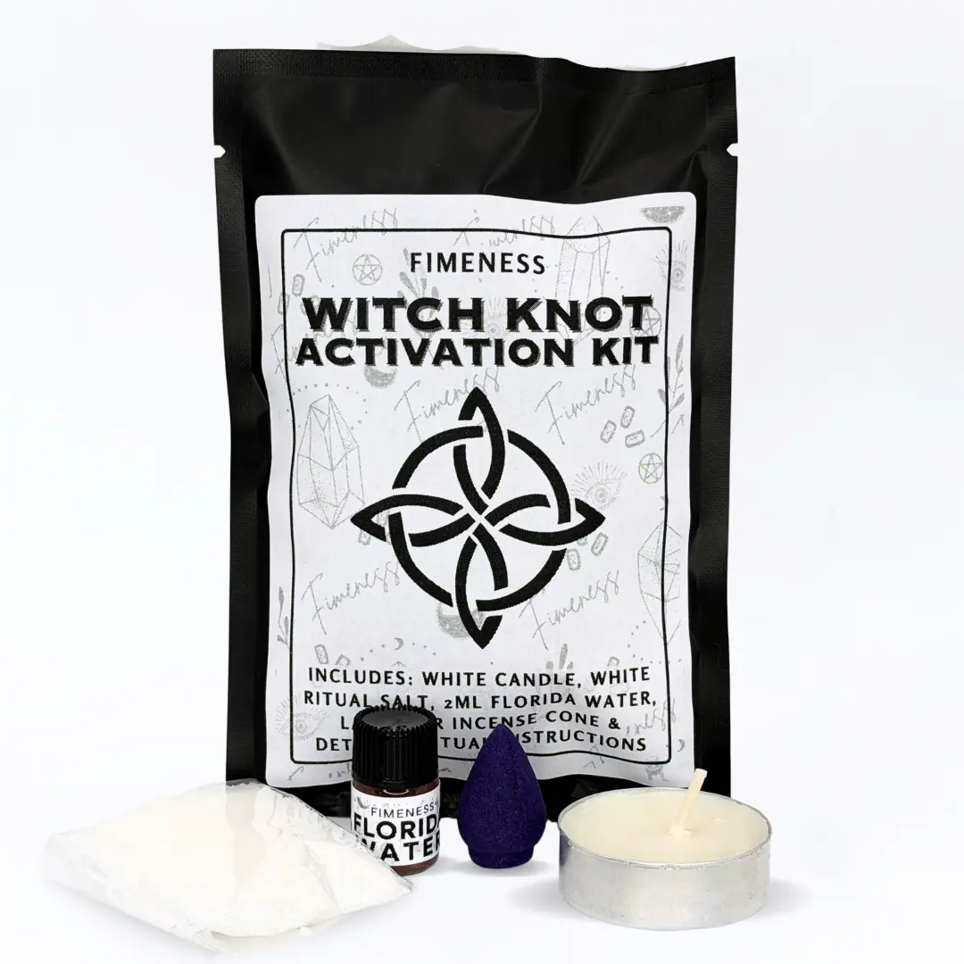 FIMENESS - MINI WITCH KNOT ACTIVATION KIT - CANDLE AND INCENSE RITUAL SET FIMENESS - MINI WITCH KNOT ACTIVATION KIT - CANDLE AND INCENSE RITUAL SET