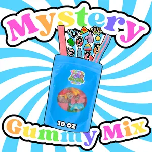 Mystery Gummy Mix (10 oz) - 5 Different Gummy Candies - Random Assortment of Gummies - Pick and Mix - BonBon - Sour, Sweet, Fruity, Chewy, Colorful - Unique Gummy Mix