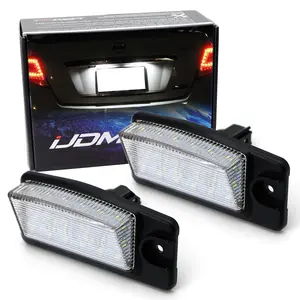 iJDMTOY 3W Full LED License Plate Light Kit For Nissan Altima Maxima Murano Rogue/X-Trail T32, Infiniti EX35 FX35 QX50 QX70, Powered by 18-SMD Xenon White LED