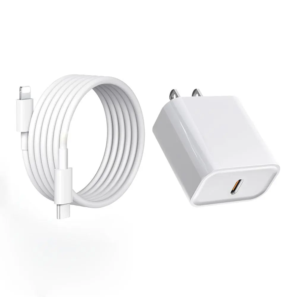 30W PD Fast Charging Adapter & Cable Set, Electronic Phone Charger, Includes Charging Cable, Phone Accessories for iPhone, Fast Charger, Type C Charger, Wall Charger